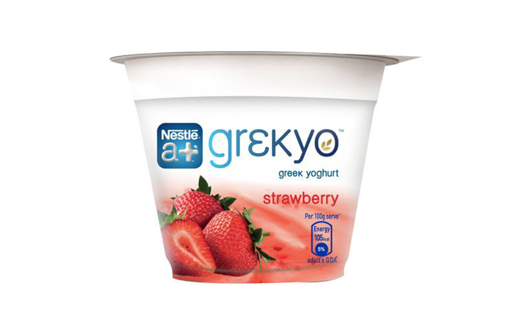 Nestle a+ Grekyo Greek Yoghurt Strawberry Cup 100 grams GoToChef